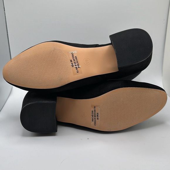 CUSHIONAIRE Women's block heel stretch boot with Memory Foam Padding 8 WIDE BLAC - Picture 5 of 7